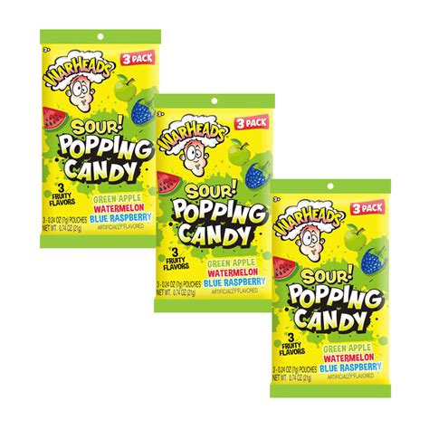 Buy Warheads Sour Popping Candy 9 Pack Variety with June Street Market ...
