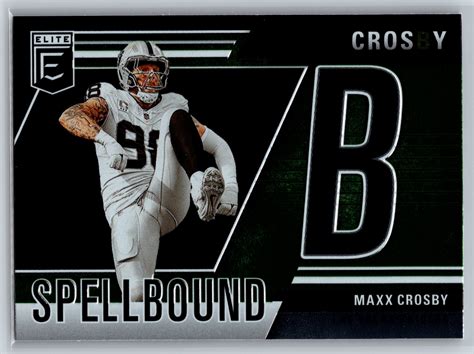 Maxx Crosby 2024 Elite #25 Spellbound - Green Price Guide - Sports Card Investor