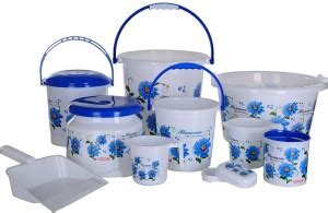 FASHION ROKZ Pure quality unbreakable Flower printed Bucket 18 Liters ...
