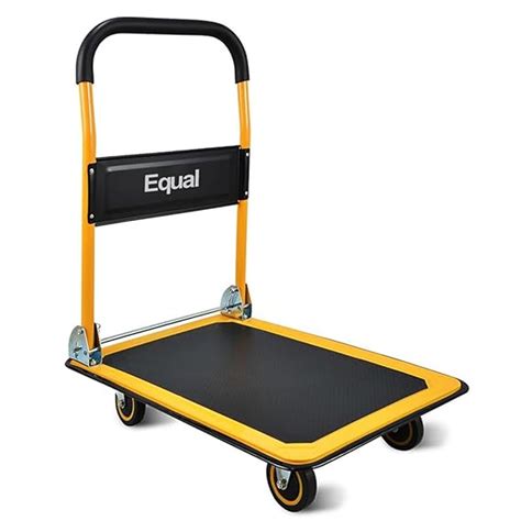Equal 300kg Portable Foldable Steel Platform Trolley - Heavy-Duty Steel ...