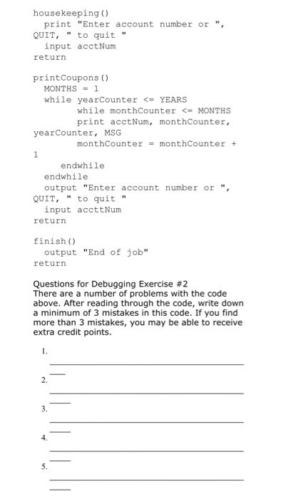 Image result for Debugging Exercises