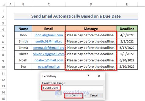 Image result for How to Automatically Send Email From Excel