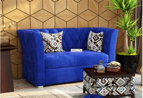 Buy Orama Loveseats (Fabric, Sepia Cream) Online in India : Urbanwood