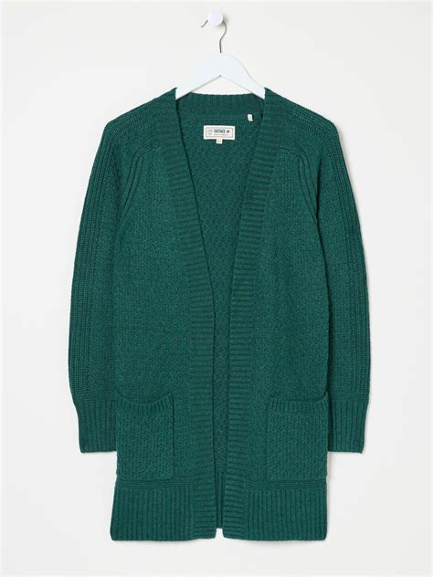 Hannah Dark Green Cardigan | FatFace USA