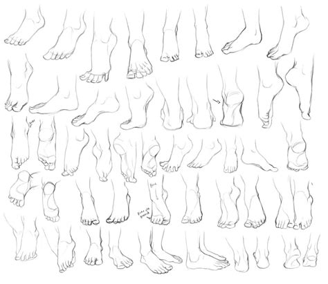 Feet Drawing Reference and Sketches for Artists