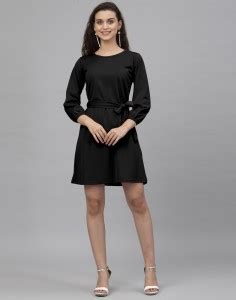 Women Sheath Black Dress Price in India - Buy Women Sheath Black Dress ...