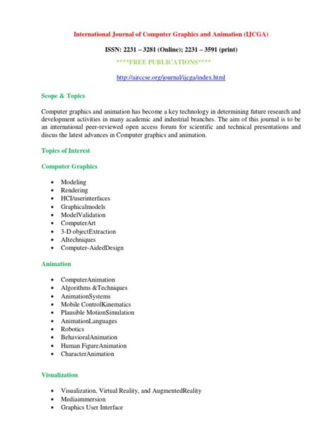 Image result for Computer Graphics Journal