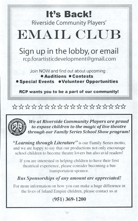 Riverside Community Players 2018 D. D. Teoli Jr. A. C. : D. D. Teoli Jr ...