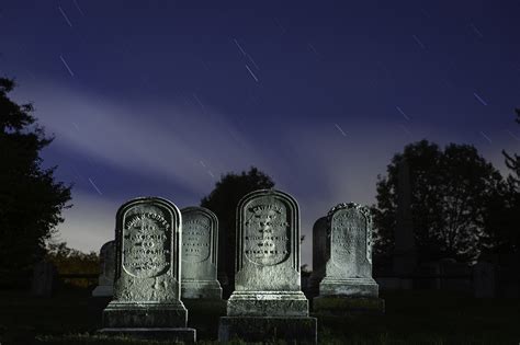 Tombstone At Night