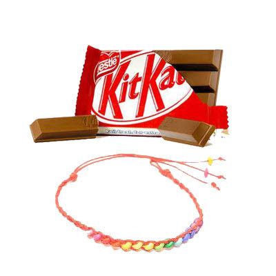 Send Kitkat With Friendship Band Online in Kerala Same Day Delivery