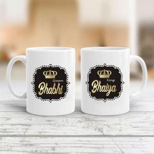 VA International IV-King Bhaiya Queen Bhabhi Couple Ceramic Coffee MUG ...