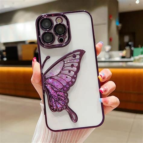 mobistyle Silicone Designed For iPhone 15 Pro Max Cover With Glitter ...