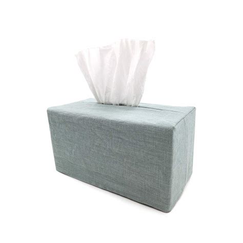 Modern Design Linen Tissue Box Cover for Disposable Paper Facial ...