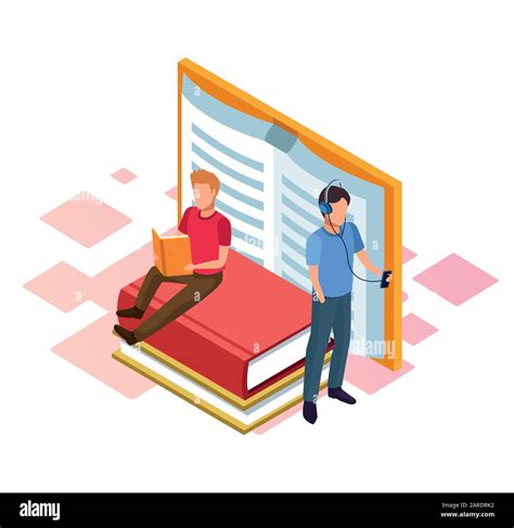 books and men reading around Stock Vector Image & Art - Alamy