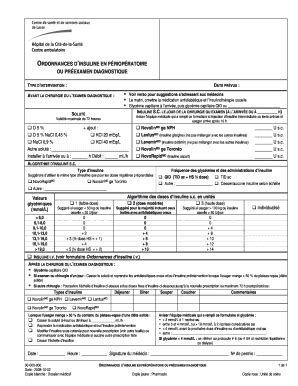 Remplissable En Ligne cssslaval qc Ordonnances d'insuline en p riop ...
