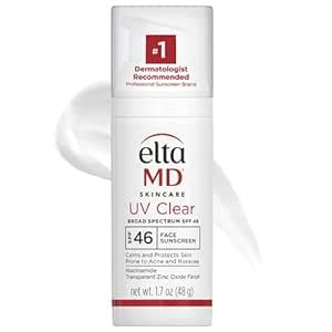 EltaMD UV Clear Facial Sunscreen SPF 46 - For Skin Types Prone To Acne ...