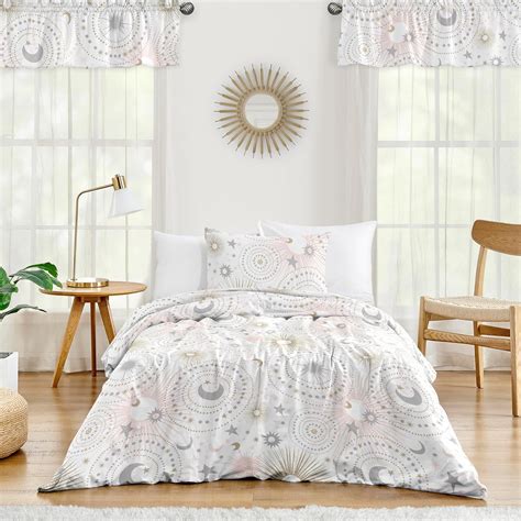 Sweet Jojo Designs 2-Piece Twin Comforter Set (Pink Star and Moon) for ...