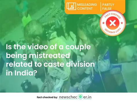Recent Video Of Couple Being Mistreated Shared With False Caste Angle ...
