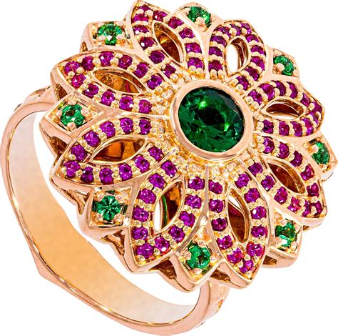 ETHNIQ Carrington Collection Floral Design Rings India | Ubuy