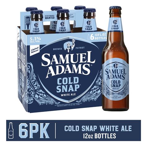 Samuel Adams Cold Snap White Ale Craft Beer, 6 Pack, 12 fl. oz. Glass ...