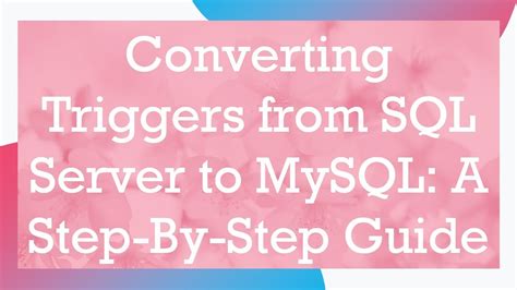 Image result for How to Convert Oracle Trigger to MySQL Procedure