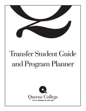 Fillable Online qc cuny Transfer Student Guide and Program Planner ...