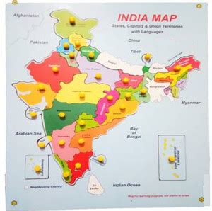 Toyvala Educational/ Wooden Board/ Indian Map /Board Game for Kids ...