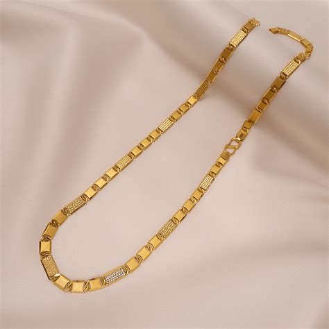 Buy Auric Forge Link Gold Chain 22 KT yellow gold (26.5 gm). | Online ...