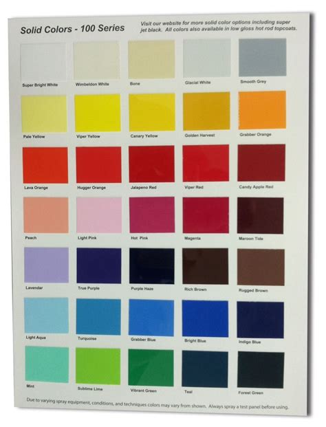 Auto Paint Color Chart 的图像结果