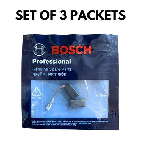 Bosch GWS 600 Carbon Brush Set of 3 Packets 1607014145 — General Pumps