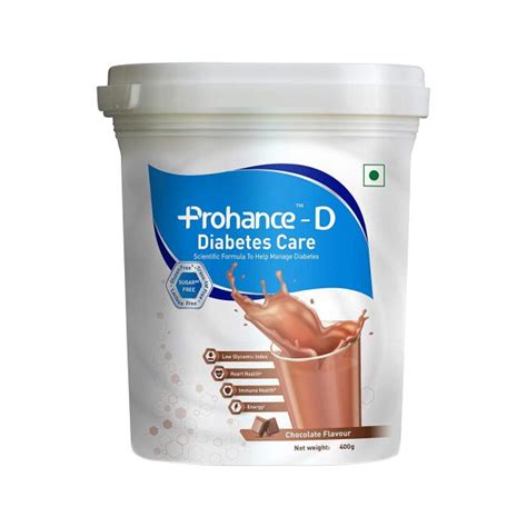 Prohance -D Diabetes Care Chocolate Flavor Jar 400g - Cureka