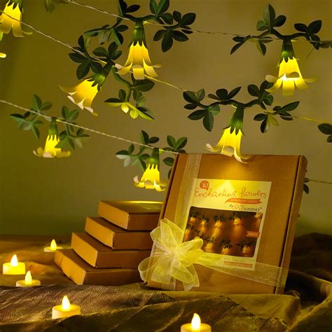 50 White Enchanting Flower Paper Lamps | Festive Combo – Sky Goodies