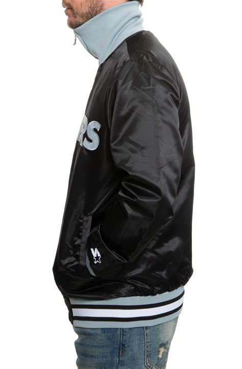 STARTER Oakland Raiders Varsity Jacket LS900835-RAD - Shiekh