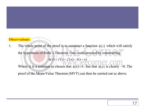 Mean Value Theorems | PDF
