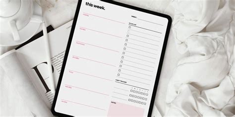 Weekly & Daily Planner Template [Undated] Digital & Printable - Free Digital Planners