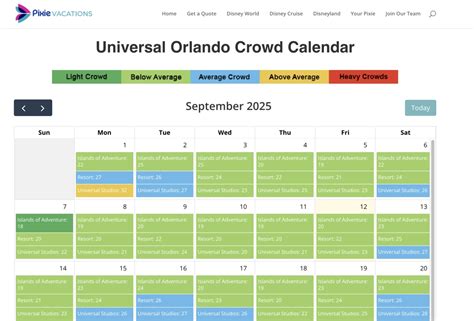 Revolutionary Universal Orlando Crowd Calendar Reveals Best Days to ...