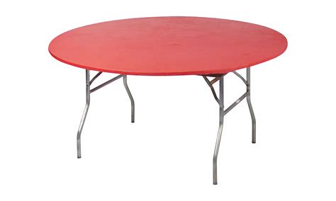Kwik-Covers 60" Round Fitted Plastic Table Covers (Red) - Walmart.com