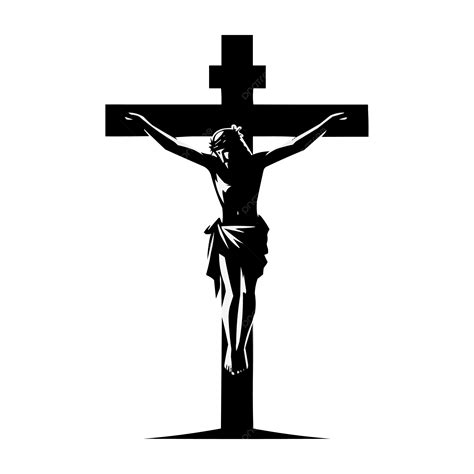 Silhouette Of Jesus On The Cross