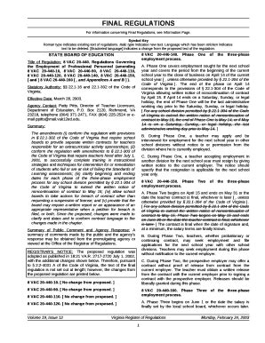 Title of Regulation: 8VAC 20440 - register dls virginia Doc Template ...