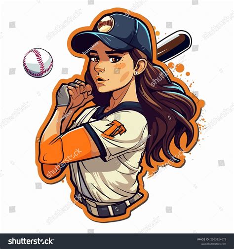Girls Fastpitch Softball Clipart