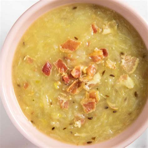 German Sauerkraut Soup Recipe (Sauerkrautsupe) | Recipe Cart | Recipe Cart