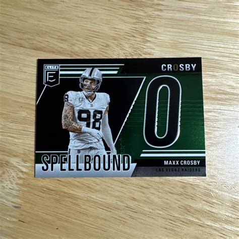 Maxx Crosby 2024 Elite #25 Spellbound - Gold /5 Price Guide - Sports Card Investor