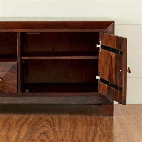 Buy Aarya Brown Sheesham Wood Low TV Unit from Home Centre at just INR ...