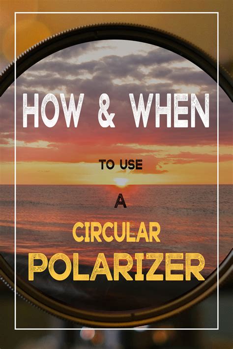 How to Use Circular Polarizer Filter 的图像结果