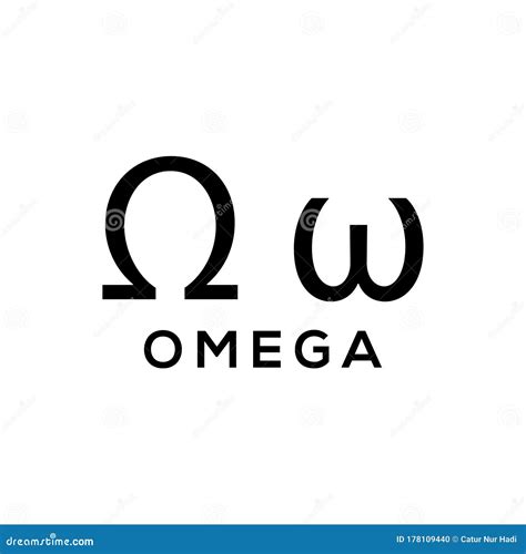 Omega Greek Alphabet Design Trendy Stock Vector - Illustration of icon ...
