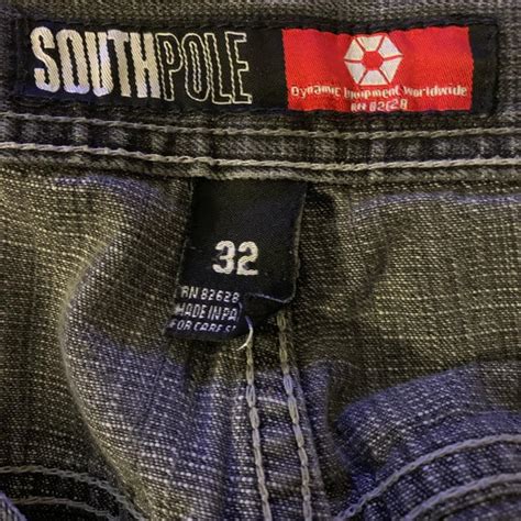 Vintage 2000 SouthPole jeans shorts Wide, loose fit... - Depop