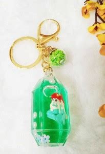 Priceless Deals Cute Mermaid Moving Liquid Keychain Creative Oil Liquid ...