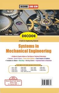 DECODE Systems in Mechanical Engineering(END-SEM EXAM)for SPPU 15 ...