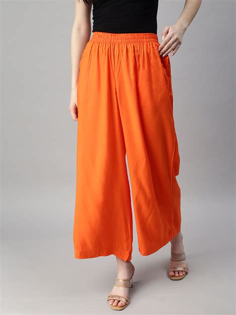 Prisma's Stylish Orange Palazzo for Women - Get Yours Today! – Prisma ...