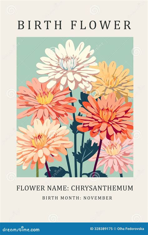 November Birth Month Flower November Birth Month Flower Ornament